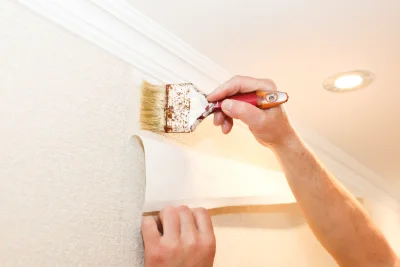 Pose de papier peint à Gouex — revêtements muraux et toiles de verre